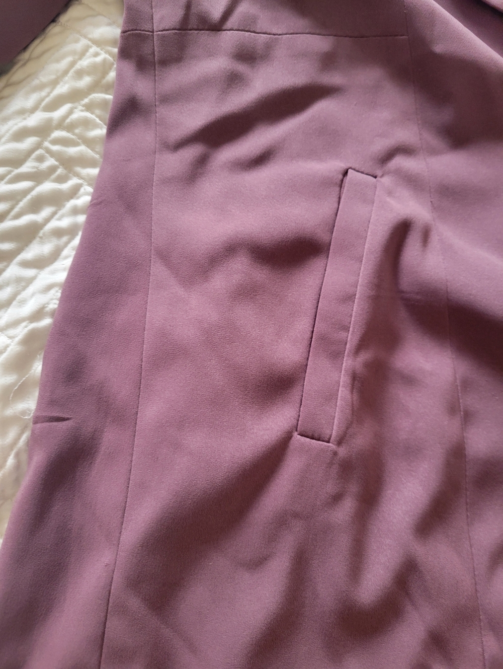 TORRID Mauve Blazer Open Front Structured Jacket Workwear Minimalist Size 00 - Picture 6 of 7
